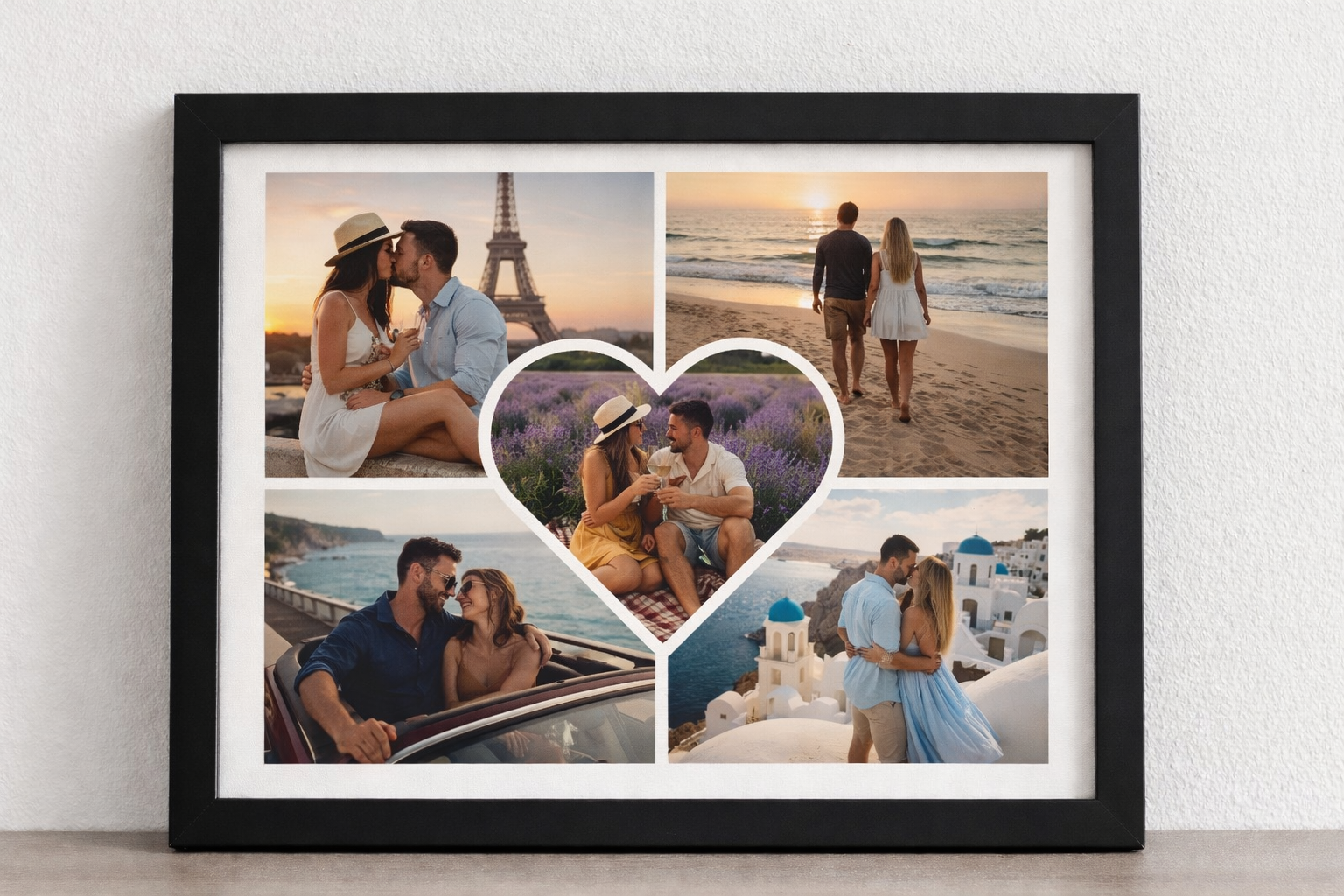 Personalized - Wood Printed - 9 Photo - Canvas - www.lalaraf.com